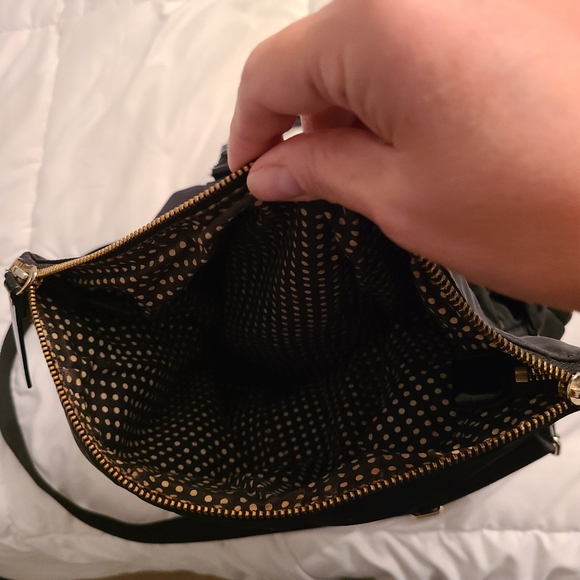 KATE SPADE  nylon/patent leather flap purse (double sections) - Picture 8 of 14